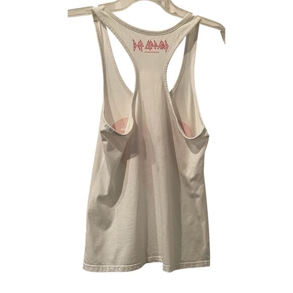 3 for $25-DEF LEPPARD Pour Some Sugar On Me Shirt-Ladies-Rock-Racerback-White - Picture 2 of 9